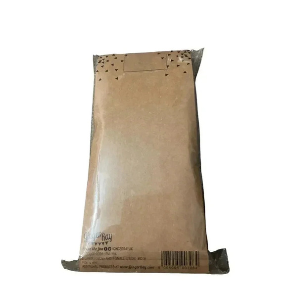 GINGER RAY FAN DECORATIONS 2 BIG AND 1 SMALL FOILED PINWHEEL FANS - Picture 2 of 2